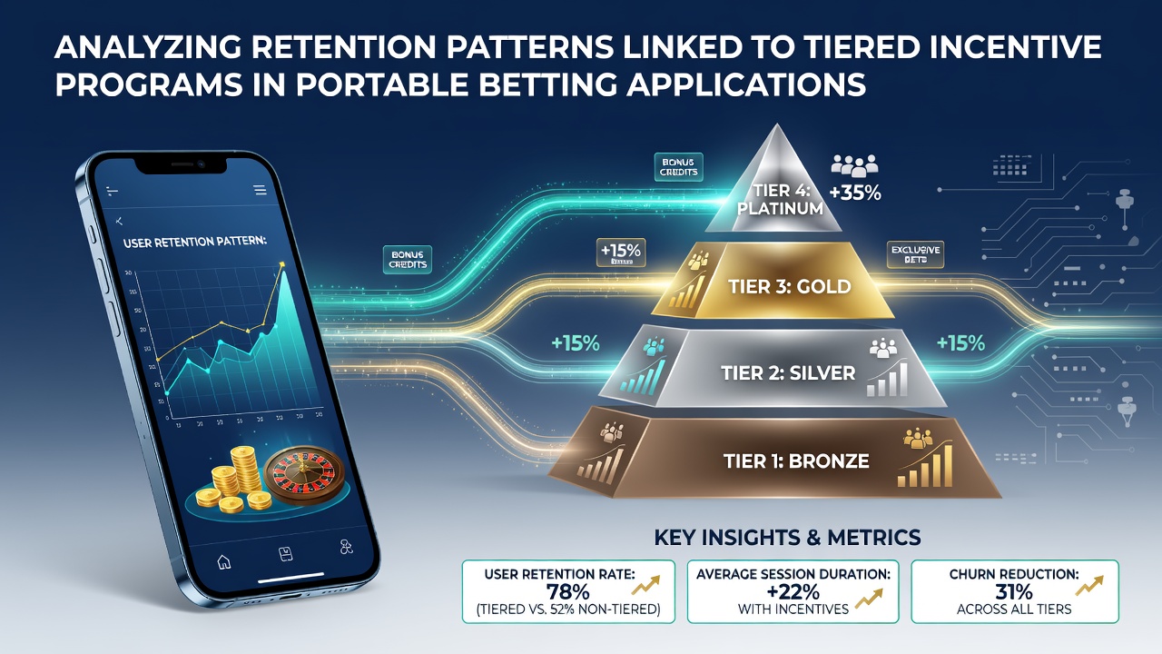 Analytics dashboard showing retention curves segmented by incentive tier levels in betting applications