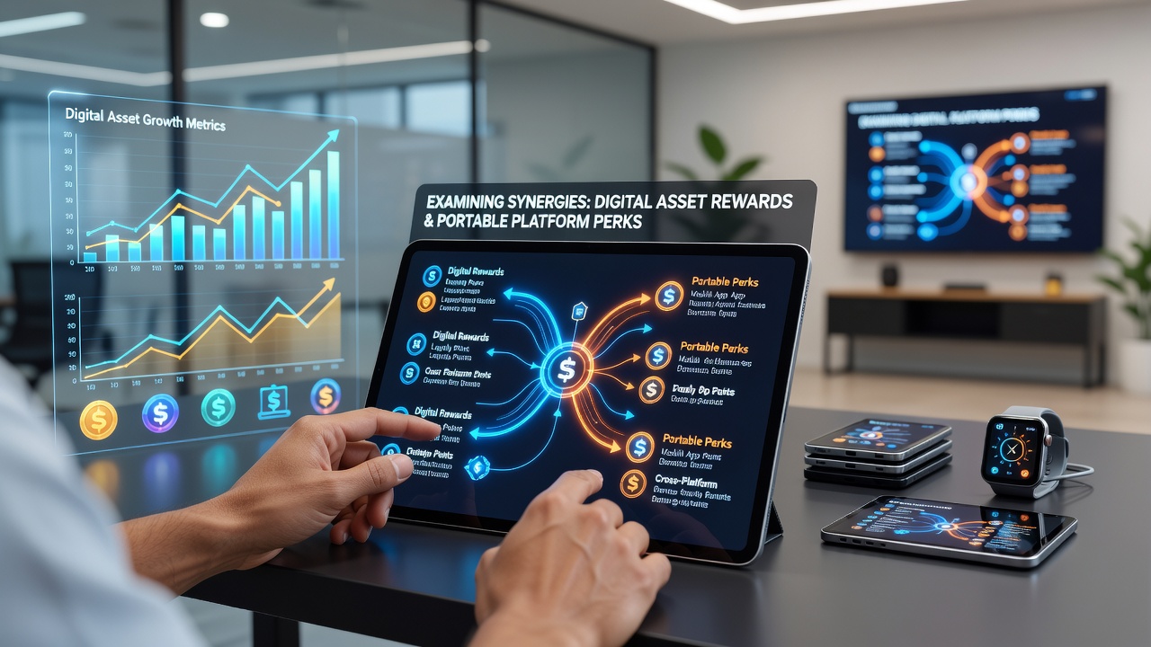 Illustration of digital asset rewards integrating with mobile betting interfaces on smartphone screens