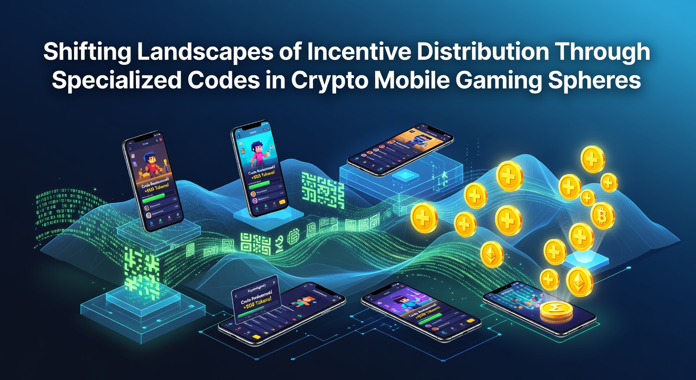 Mobile device displaying crypto gaming app with incentive code interface and blockchain transaction details