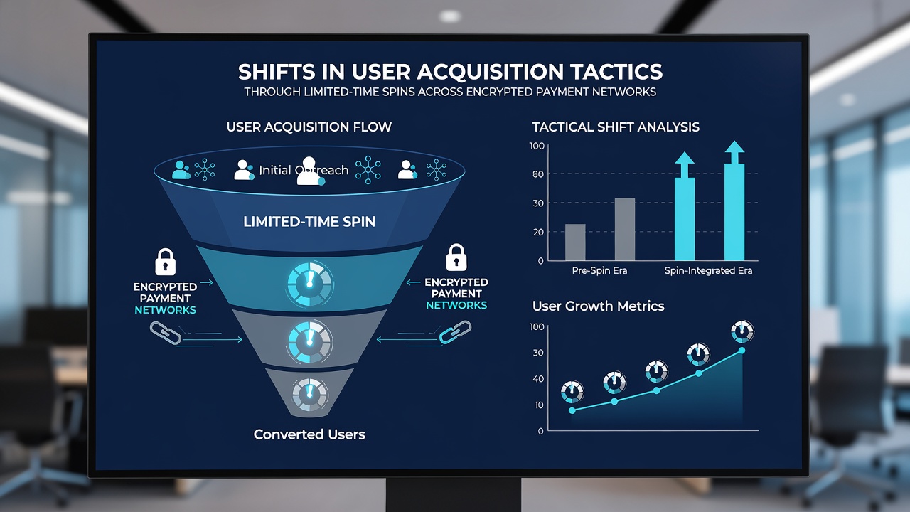 Chart showing adoption trends of limited-time spins across encrypted networks from 2025 to August 2026